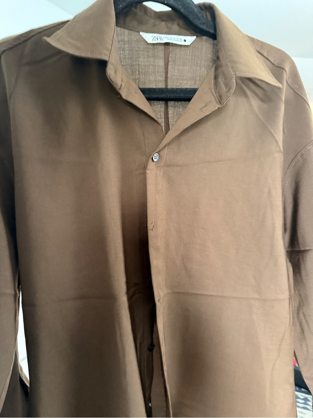 Zara Dark Brown Tailored Button - Picture 7 of 16